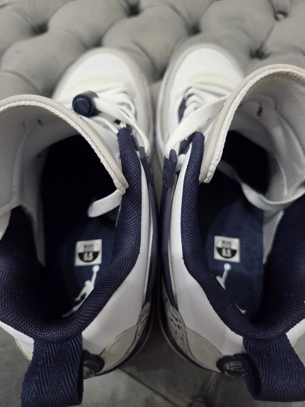 Air Jordan Spizike Low 'White Midnight Navy' Like NEW